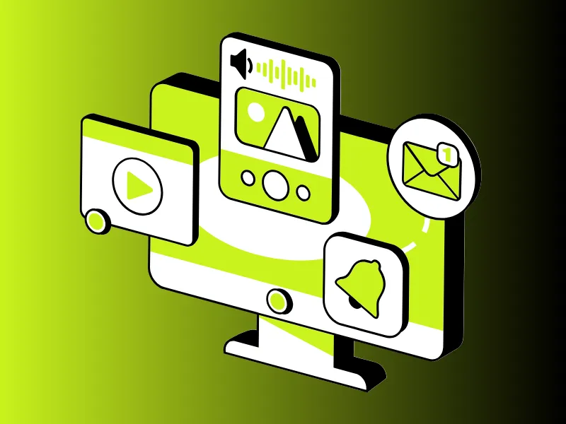 Team Working on Social Media